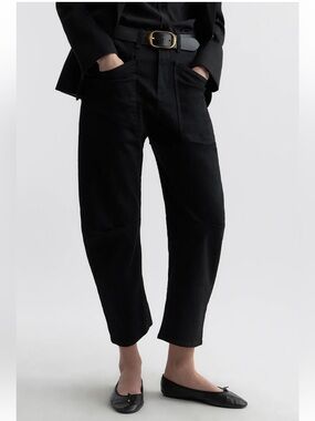 Nili Lotan Shon Jeans Cotton Black Size 28